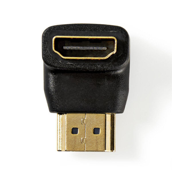 HDMI-Adapter | HDMI Connector | HDMI Female | Verguld | 90 Gehoekt | Zwart