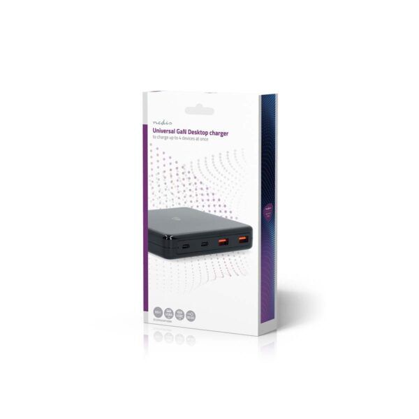 USB Snellader | 65 W | GaN | 1.5 / 2.0 / 3.0 / 3.25 A | 2x USB-A / 2x USB-C | 1.5 meter - Afbeelding 6