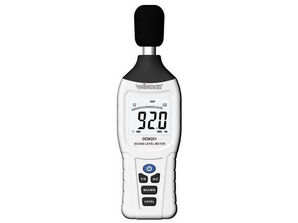 Product thumbnail Geluidsniveaumeter, 30 db-130 db, LCD-Display, automatische uitschakeling