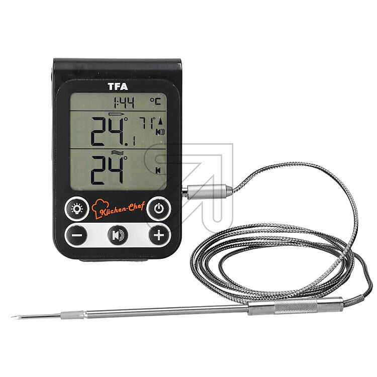 Product thumbnail Digitale vlees- / oventhermometer met RVS meetsonde