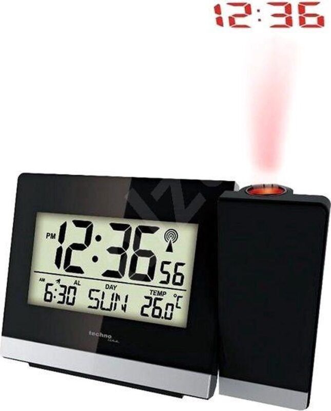 Product thumbnail Digitale wekker - Radiogestuurd - Projectie van tijd - Alarm - Datum en Temperatuurweergave - WT 536