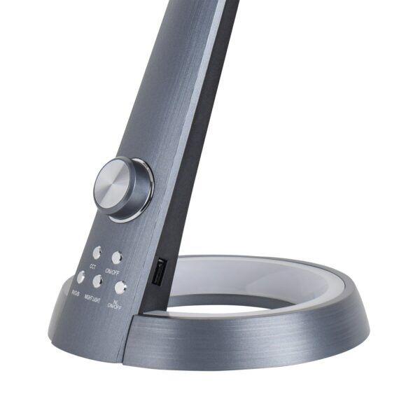 Dimbare LED-bureaulamp met verstelbare arm en USB-poort - Afbeelding 2