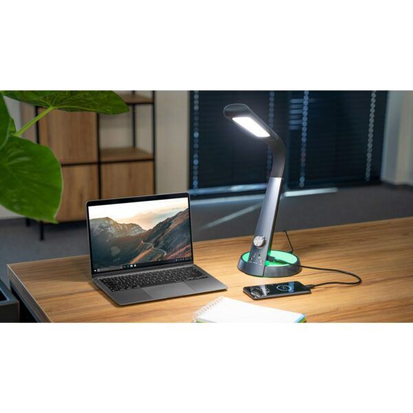 Dimbare LED-bureaulamp met verstelbare arm en USB-poort - Afbeelding 5