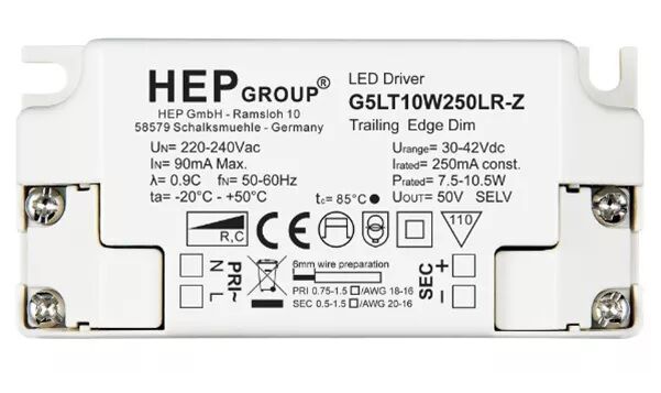 Product thumbnail DIMBARE LED-DRIVER 350mA 4,6W TOT 9,1W