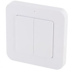 Product thumbnail Dio 1.0 Draadloze wandschakelaar dubbel wit