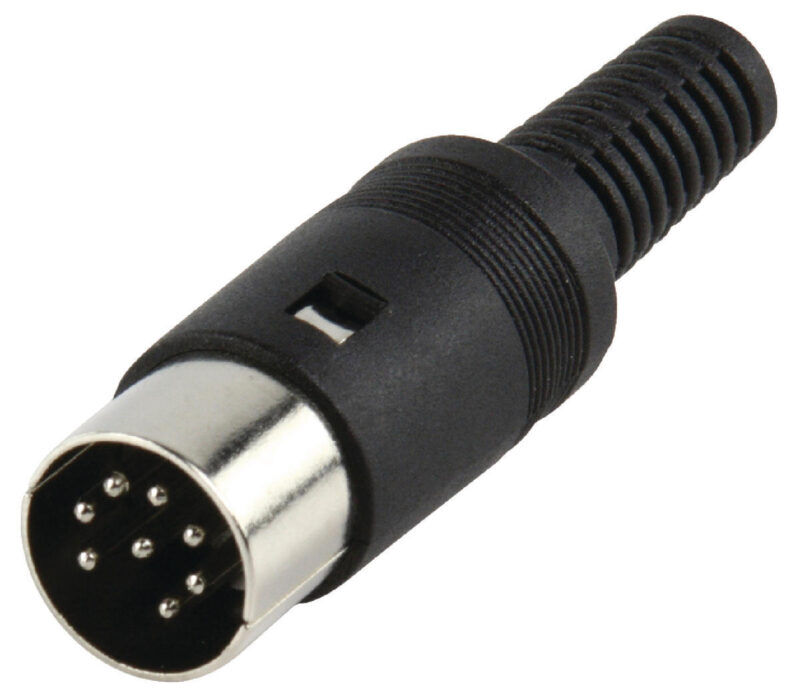 Product thumbnail DIN 8 POLIG MALE ROND PVC