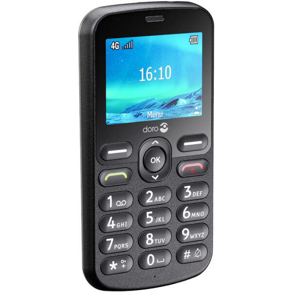 Doro 1880 4G telefoon zwart inclusief bureaulader - Afbeelding 4