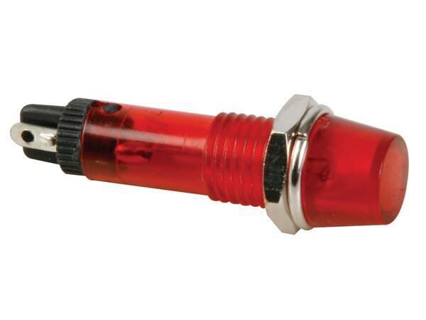 Product thumbnail RONDE SIGNAALLAMP 8mm 220V ROOD