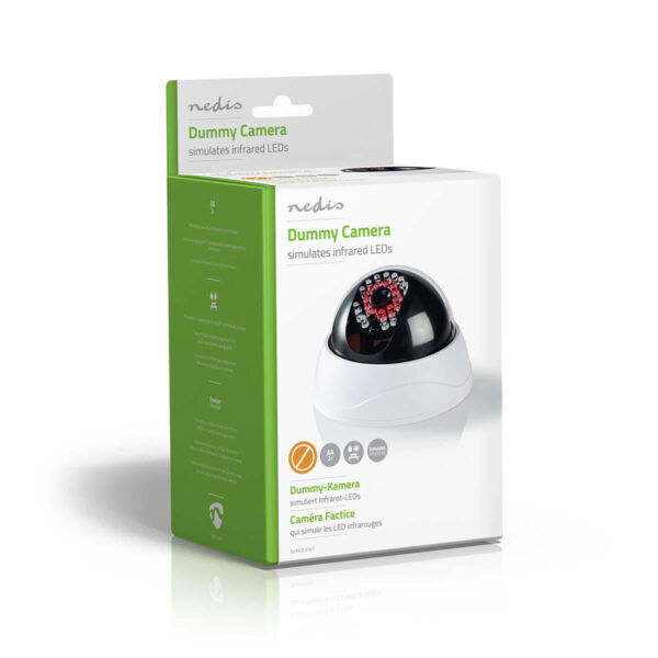 Dummy Beveiligingscamera | Dome | Batterij Gevoed | Binnen | Wit - Afbeelding 3