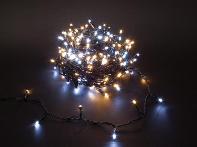 Product thumbnail Duolight - 20 m - 300 leds - wit- en warmwit - groene kabel - modulator - 24 V
