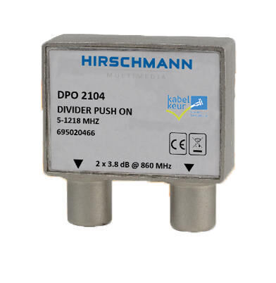 Product thumbnail Hirschmann DPO 2104 retourgeschikte coax-splitter