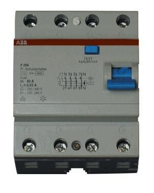 Product thumbnail ABB Aardlekschakelaar 4-polig 40A / 30mA