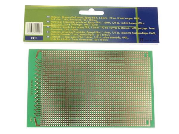 Product thumbnail EUROCARD IC PATROON - 100x160mm - FR4 (1st./bl.)