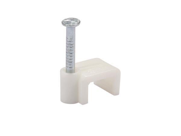Product thumbnail PLATTE KABELCLIP, WIT, 8 mm (100 st/doos)