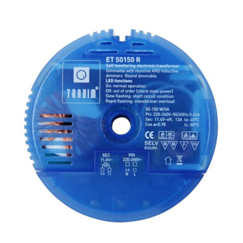 Product thumbnail Electronische trafo ROND 12V 150W + M10 gat