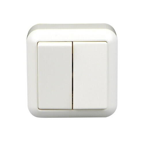 Product thumbnail Kopp Serieschakelaar Opbouw Wit