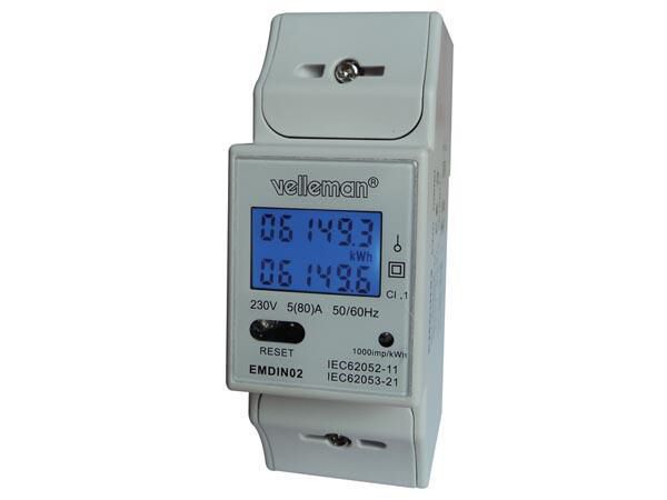 Product thumbnail EENFASIGE kWh-METER VOOR DIN-RAIL MONTAGE - 2 MODULES
