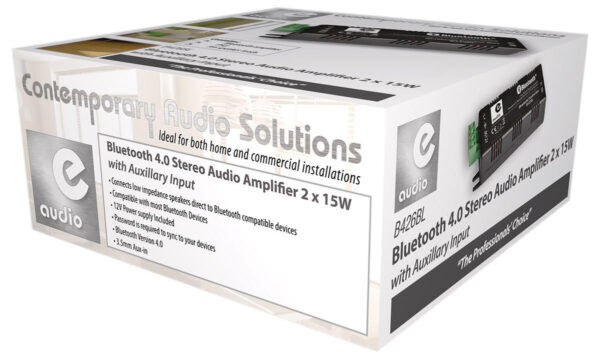 BLUETOOTH 4.0 STEREO AMPLIFIER 2X15W MET AUX INGANG - Afbeelding 2