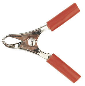 Product thumbnail GEISOLEERDE KROKODILKLEM ROOD 100mm