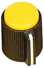Product thumbnail BEDIENINGSKNOP KLEIN KAP GEEL