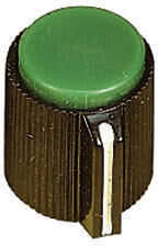 Product thumbnail BEDIENINGSKNOP KLEIN KAP GROEN