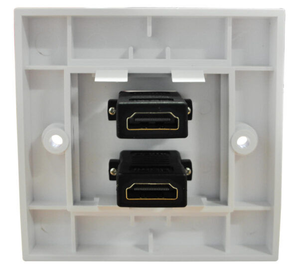 HDMI MUURCONTACTDOOS INBOUW DUBBEL - Afbeelding 3