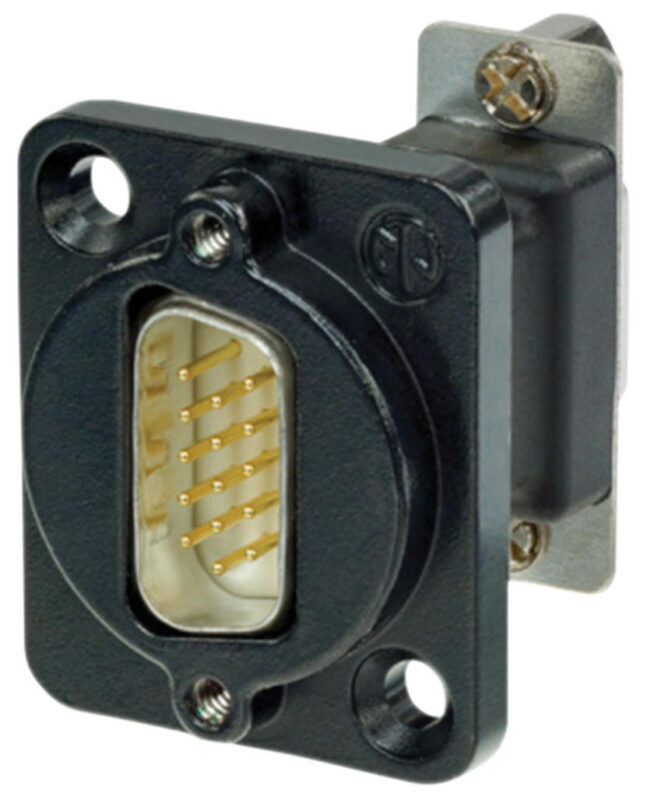 Product thumbnail NEUTRIK SUB-D 15P HD VGA CHASSISDEEL