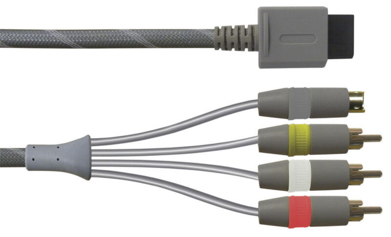 Product thumbnail Wii Aansluitkabel  S-VIDEO + 3 x RCA