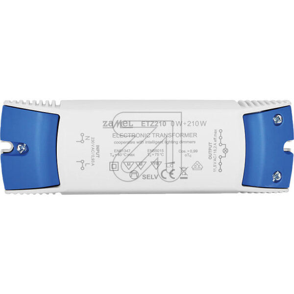 ETZ elektronische LED/halogeen-trafo 0.1 tot 210Watt - Afbeelding 2