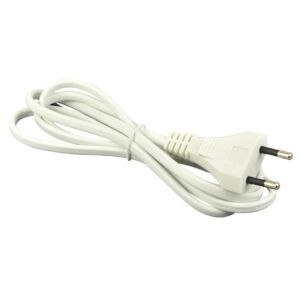 Aansluitsnoer | Eurostekker | 5 meter | 2×0.75mm² | ovaal wit