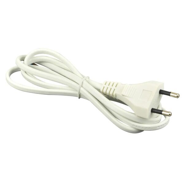 Aansluitsnoer | Eurostekker | 3 meter | 2×0.75mm² | ovaal wit - Afbeelding 2