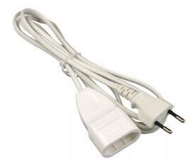Product thumbnail Euro verlengsnoer 2 meter 2x0.75mm² wit