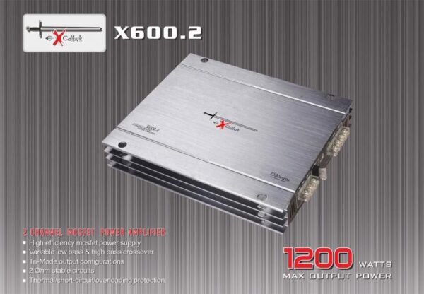 EXCALIBUR X600.2 AUTOVERSTERKER - Afbeelding 2