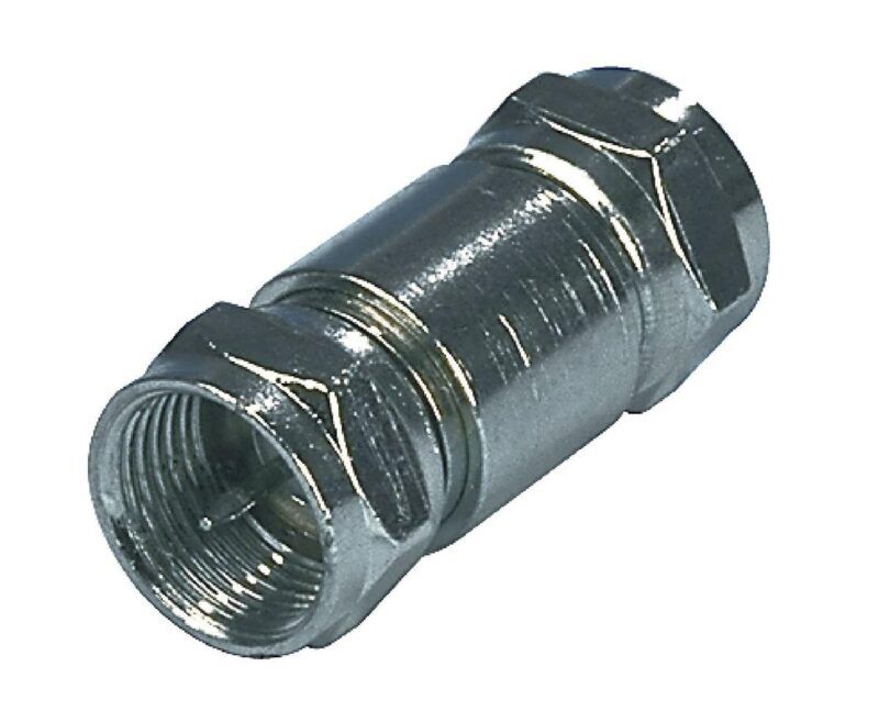 Product thumbnail Antenne Adapter F-Male - F-Male Zilver