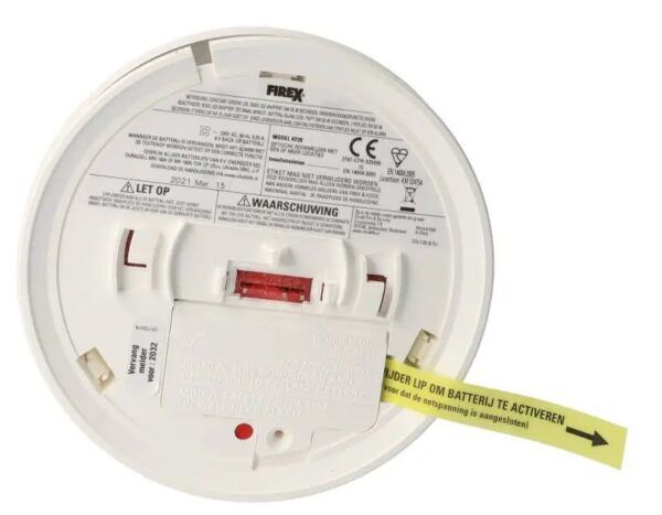 Firex 230V KF20 Rookmelder met 9V back-up batterij - Afbeelding 3