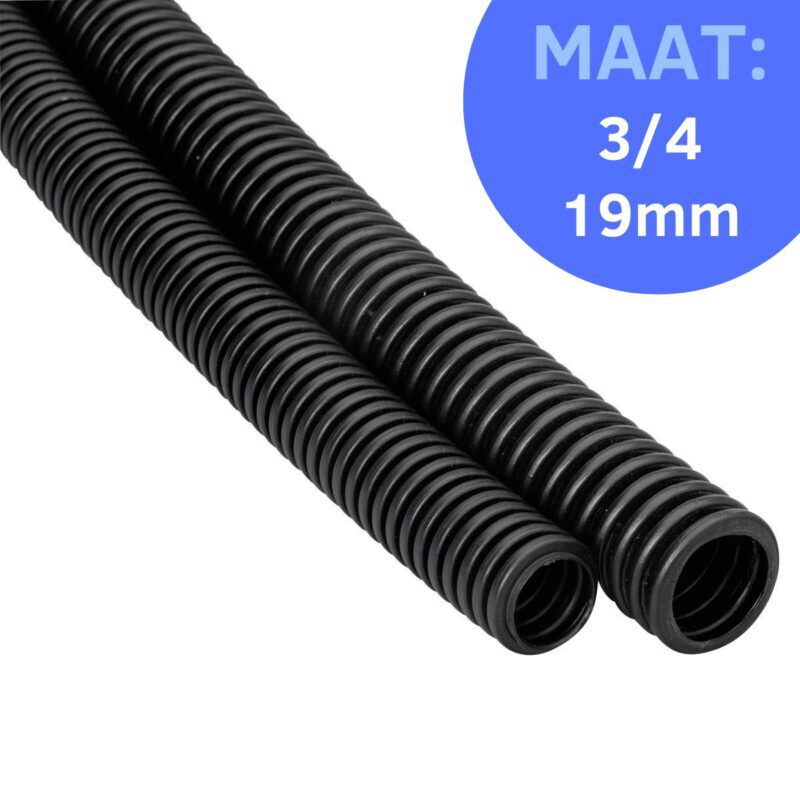 Product thumbnail Zwarte flexibele PVC buis 3/4
