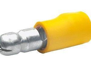 Kabelschoen | Bullet | 5mm | Male | Geel