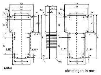Product thumbnail GRIJZE T-BEHUIZING IN ABS MET VASTE DISPLAY - 237/95 x 131/95 x 43mm