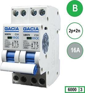 Product thumbnail Gacia Fornuis Automaat 2 x 1P+N 16A