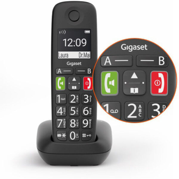 Gigaset E290R Big Button Black Losse Handset - Afbeelding 5