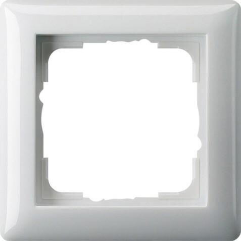 Product thumbnail Gira ST55 Afdekraam 1-voudig zuiver wit glans