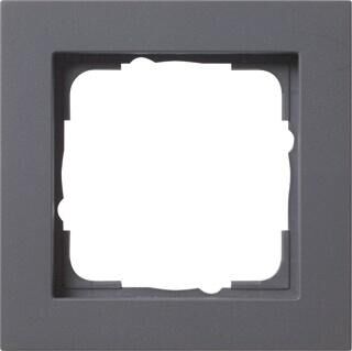 Product thumbnail Gira E2 Afdekraam 1-voudig mat antraciet