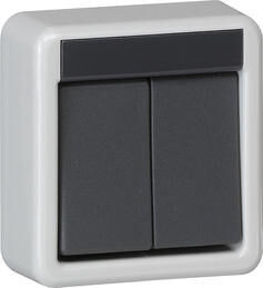 Product thumbnail Gira Spatwaterdichte Serieschakelaar (bovenkap)