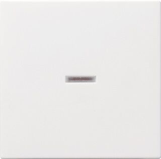 Product thumbnail Gira ST55 bedieningstoets enkelvoudig zuiver wit met venster