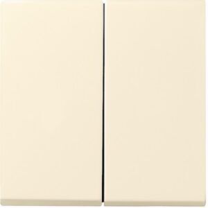 Gira ST55 bedieningstoets 2-voudig crèmewit glanzend