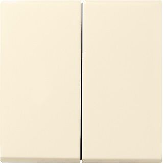 Product thumbnail Gira ST55 bedieningstoets tweevoudig crème wit
