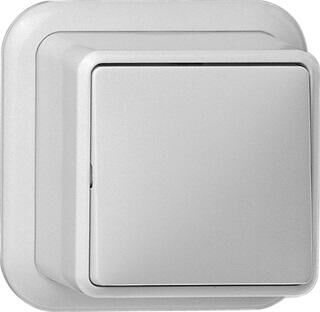 Product thumbnail Gira zuiver wit opbouw wisselschakelaar