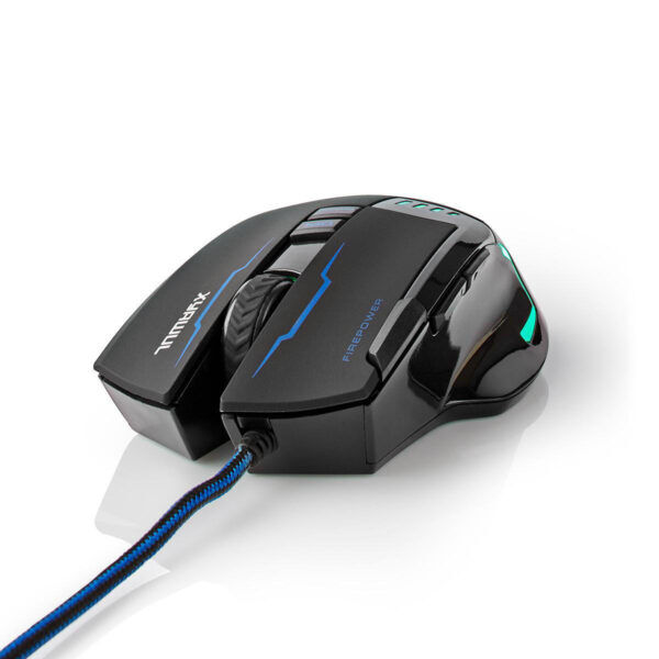 Gaming-Muis | Bedraad | Verlicht | 4000 dpi | 8 Knoppen - Afbeelding 10