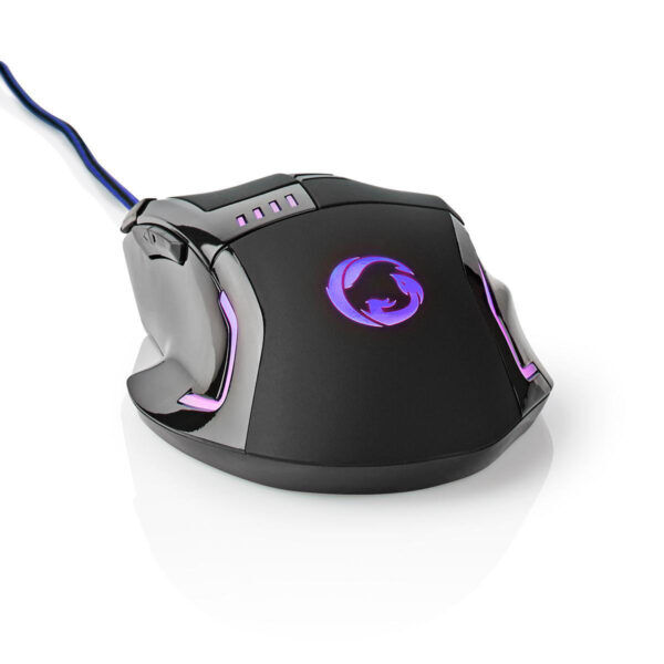 Gaming-Muis | Bedraad | Verlicht | 4000 dpi | 8 Knoppen - Afbeelding 3