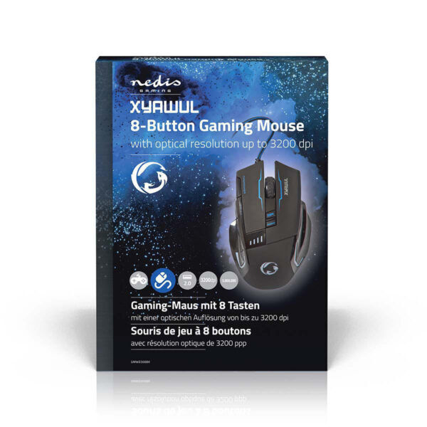 Gaming-Muis | Bedraad | Verlicht | 4000 dpi | 8 Knoppen - Afbeelding 8